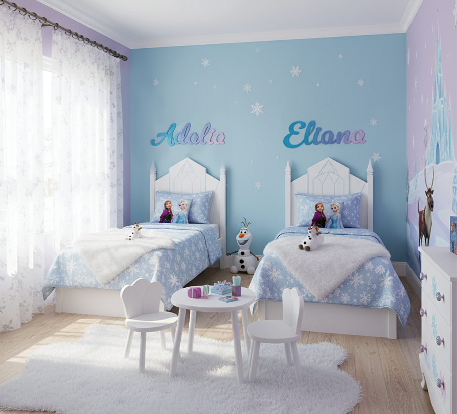 Themed Girls' Room Name Collection