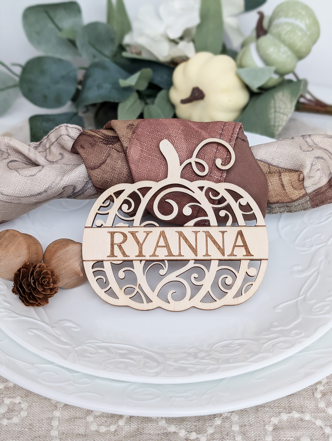 Pumpkin Personalized Place Cards