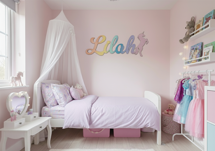 Themed Girls' Room Name Collection