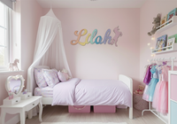 Themed Girls' Room Name Collection