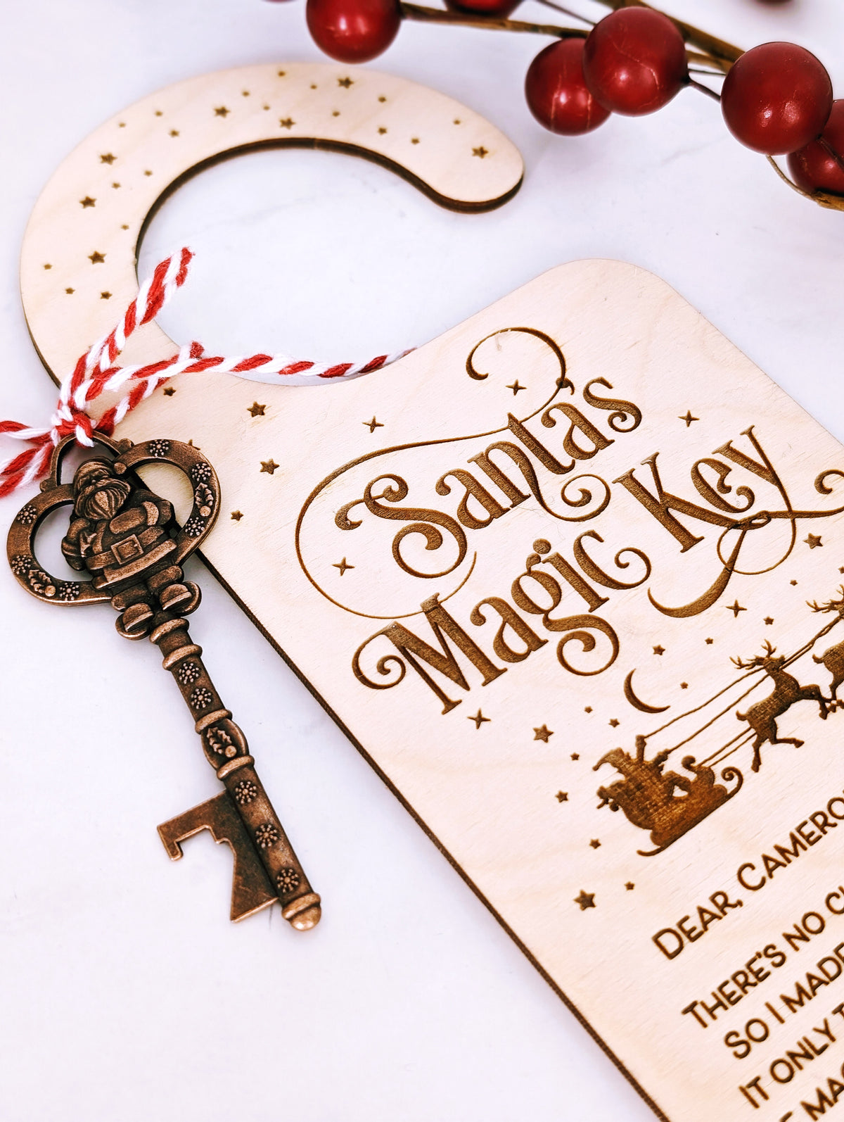 Santa's Magic Key - Door Knob Hanger